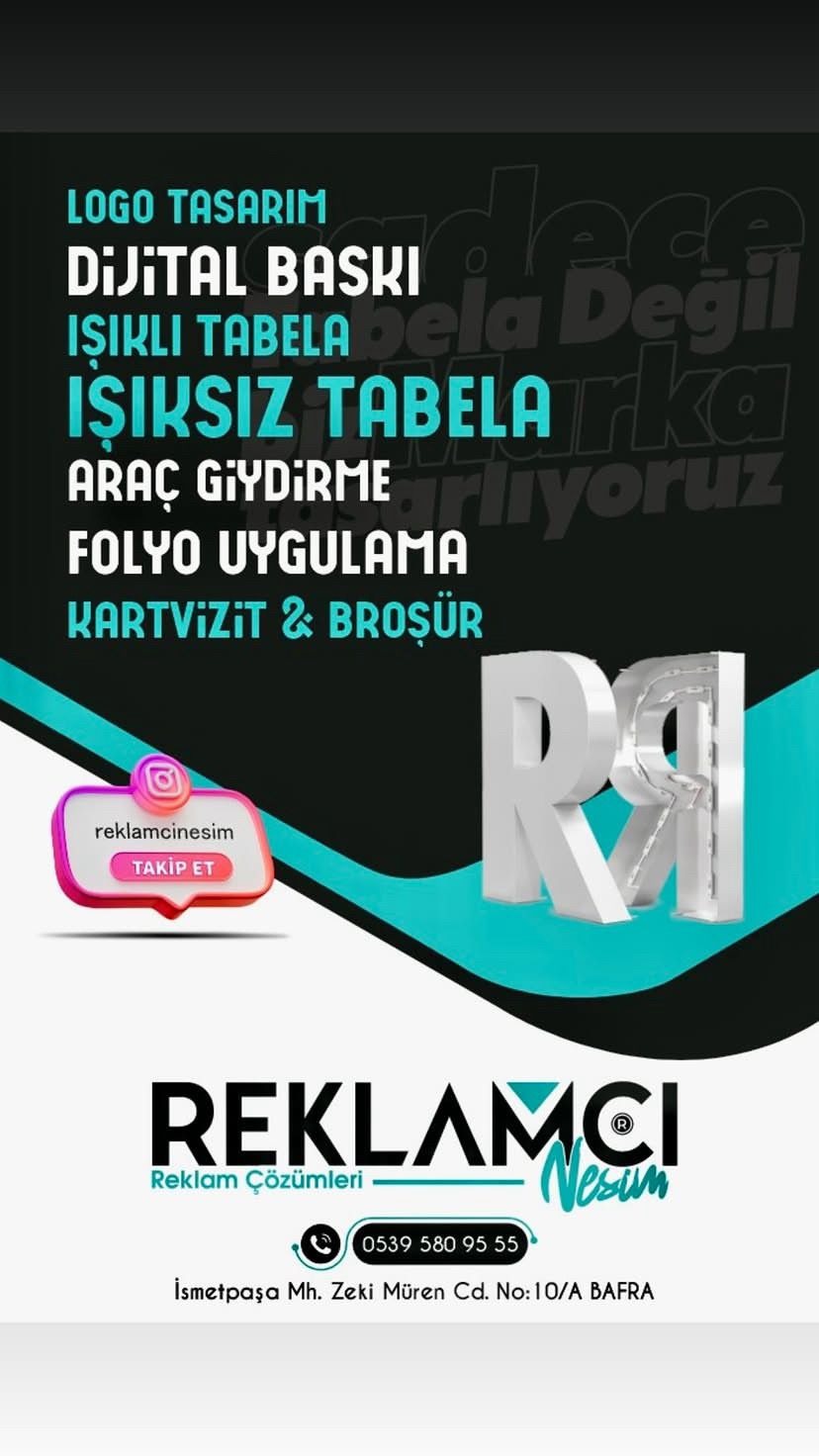 Dijital baskı ve logo tasarım hizmetleri afişi